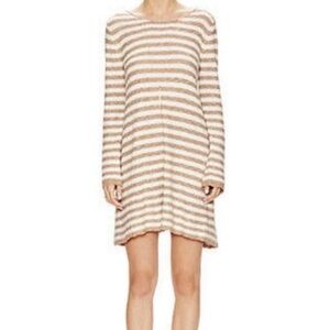 Free People Counting Stripe Swing Tunic Dress